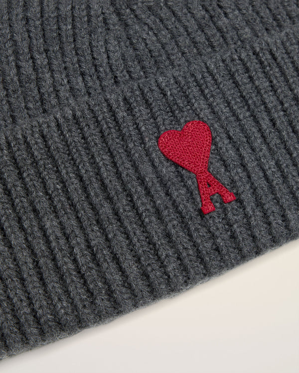Bonnet Gris Ami de Coeur En Laine