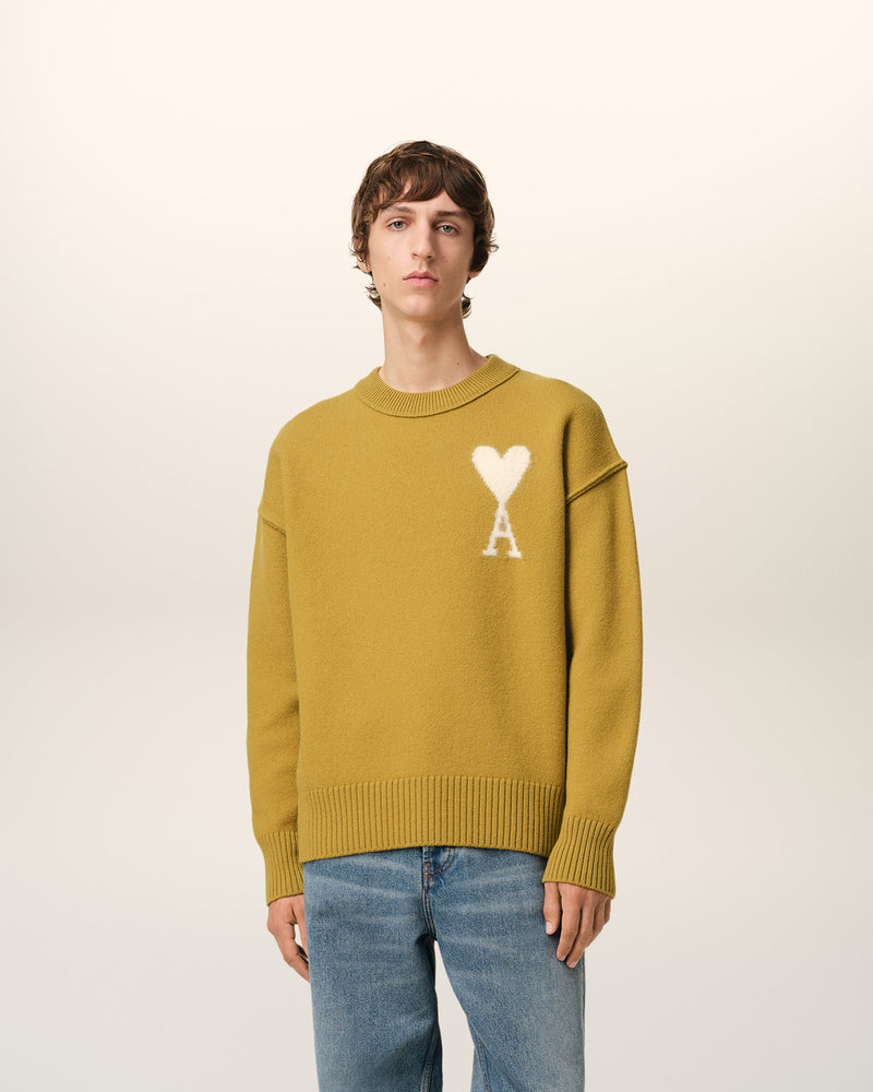Pull Moutarde Ami de Coeur En Laine