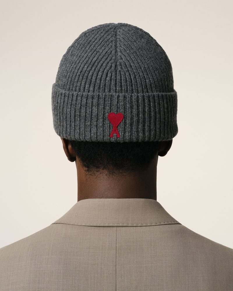 Bonnet Gris Ami de Coeur En Laine