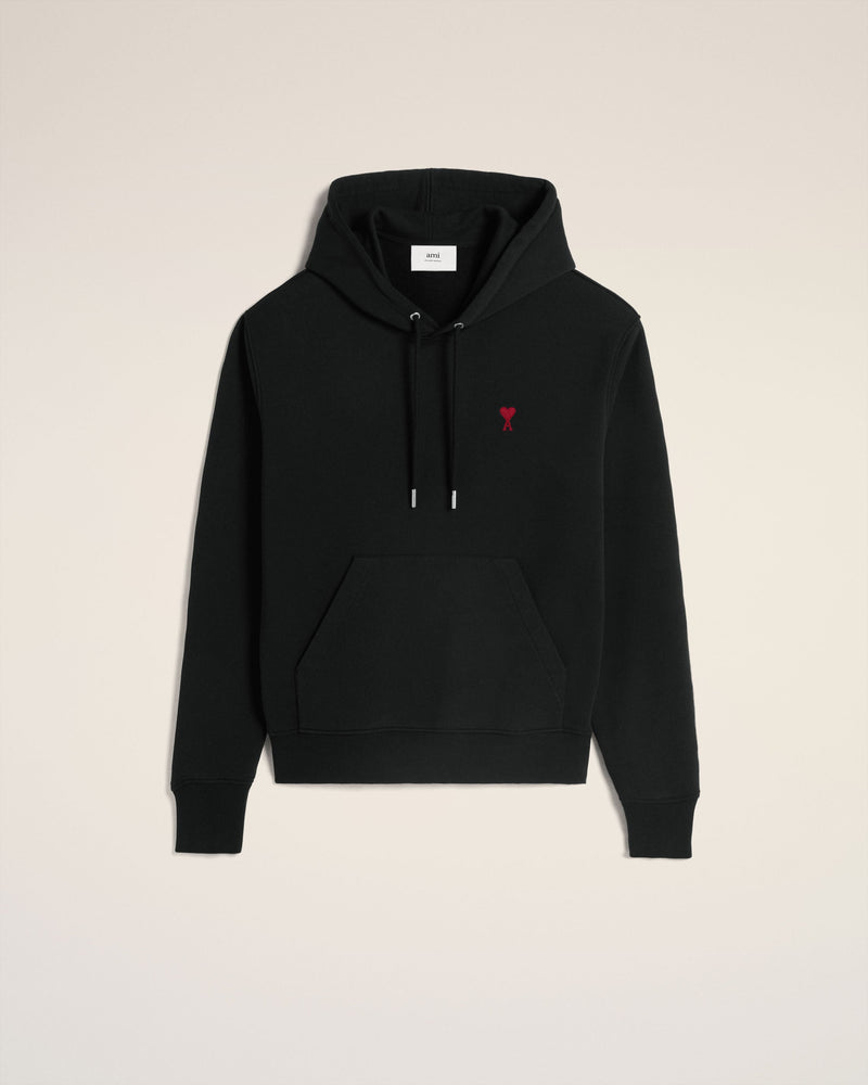 Hoodie Noir Ami de Coeur En Coton