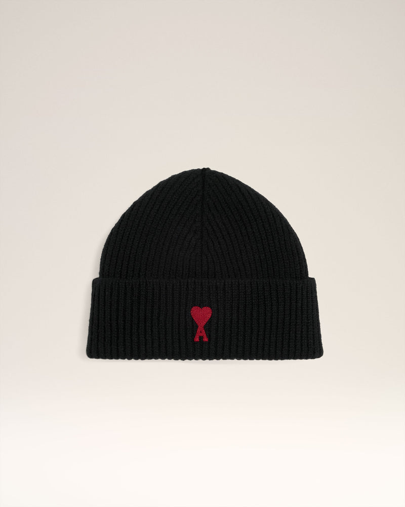 Bonnet Noir Ami de Coeur En Laine