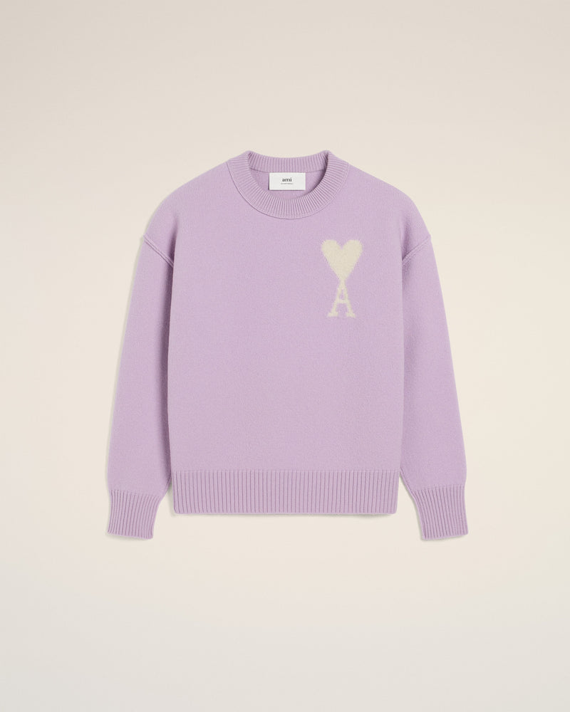Pull Violet Ami de Coeur En Laine