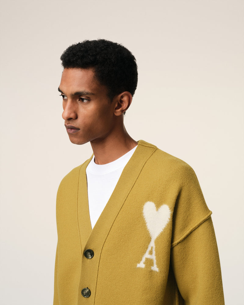 Cardigan Moutarde Ami de Coeur En Laine