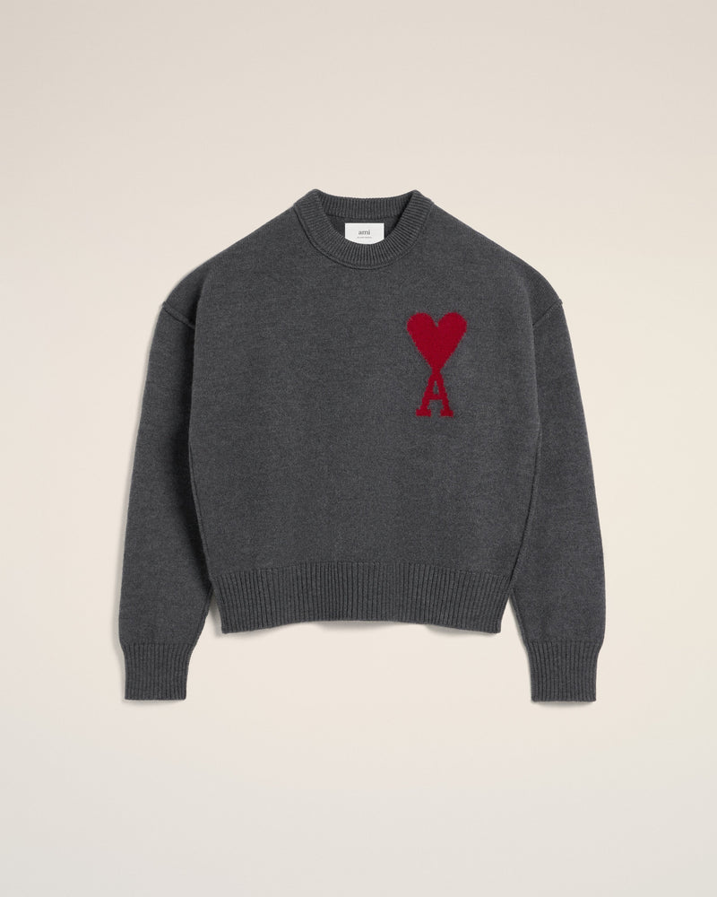 Pull Gris Ami de Coeur En Laine